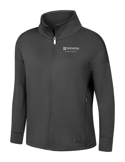 OGIO Womens Dark Grey Transcend Full-Zip w/Innovation Care Partners Logo