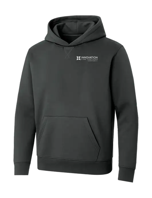 Allmade Charcoal Grey Organic French Terry Pullover Hoodie w/Innovation Care Partners Logo