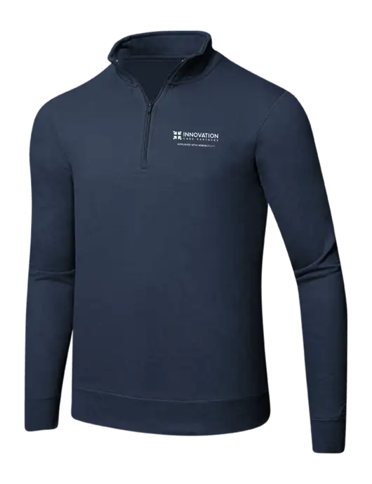 Team Navy 8.5 oz Ring Spun 1/4 Zip Pullover Sweatshirt w/Innovation Care Partners Logo