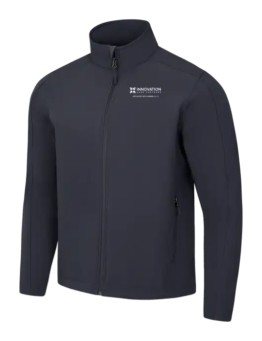 Charcoal Grey Core Soft Shell Jacket w/Innovation Care Partners Logo