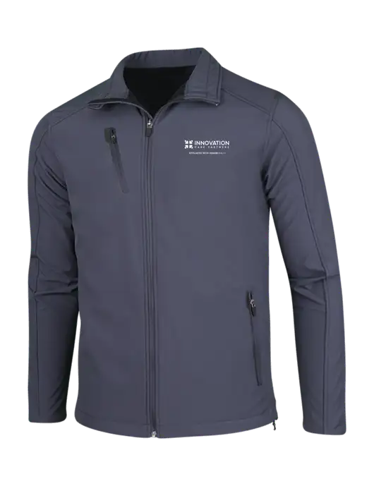 Dark Grey Welded Softshell Jacket w/Innovation Care Partners Logo