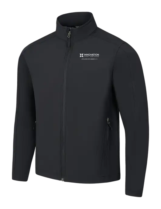 Black Core Soft Shell Jacket w/Innovation Care Partners Logo