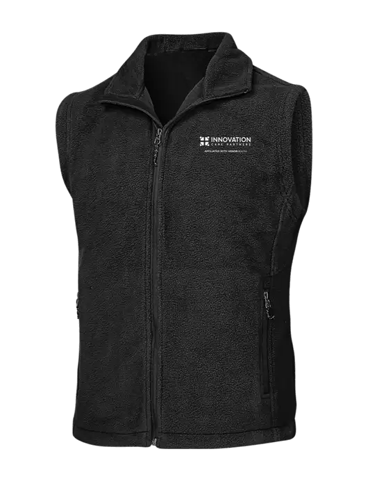 Black Fleece Vest w/Innovation Care Partners Logo