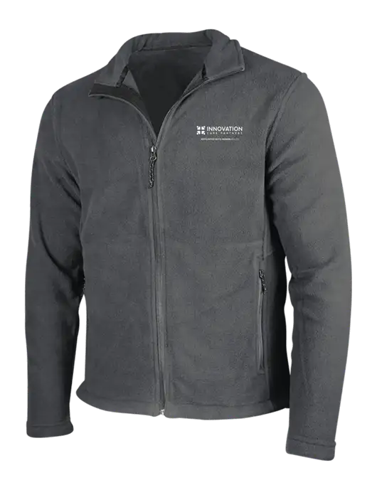 Dark Grey Fleece Jacket w/Innovation Care Partners Logo