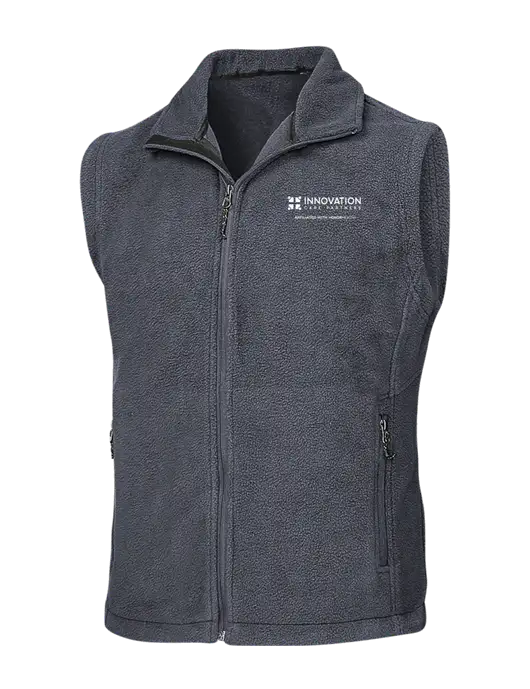 Dark Grey Fleece Vest w/Innovation Care Partners Logo