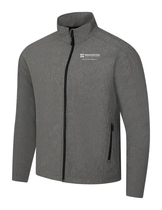 Medium Grey Heather Core Soft Shell Jacket w/Innovation Care Partners Logo