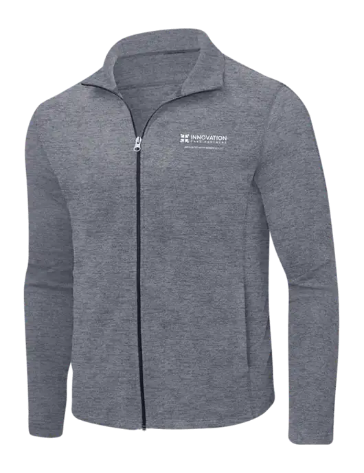 Light Navy Heather Microfleece Full-Zip Jacket w/Innovation Care Partners Logo