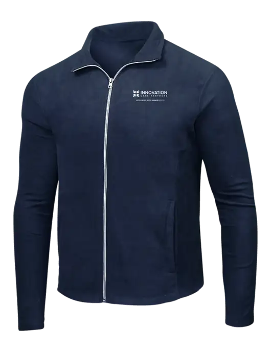 Navy Microfleece Jacket w/Innovation Care Partners Logo
