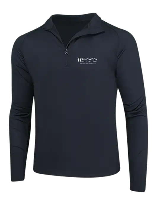 Black Sport Wick Stretch 1/4 Zip Pullover w/Innovation Care Partners Logo