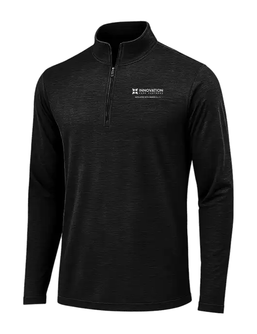 Black Triad Solid Posicharge Tri-Blend Wicking 1/4 Zip Pullover w/Innovation Care Partners Logo