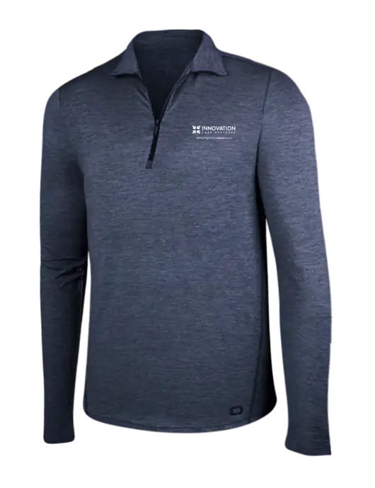 OGIO Blue Indigo Heather Endurance Force 1/4 Zip w/Innovation Care Partners Logo