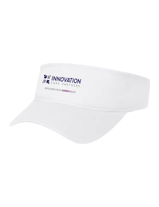 White Cap Visor w/Innovation Care Partners Logo