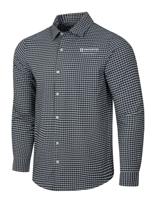 Dark Grey/White City Stretch Shirt w/Innovation Care Partners Logo