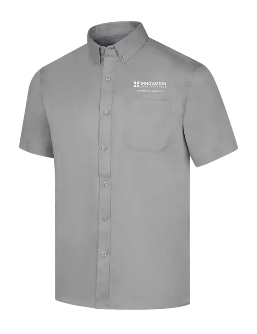 Short Sleeve Light Grey Superpro React Twill Shirt w/Innovation Care Partners Logo