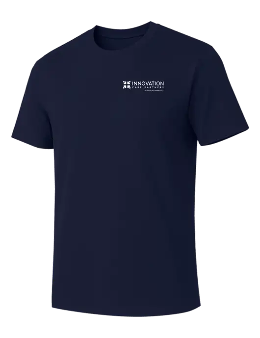 Allmade Dark Navy Organic Cotton Tee w/Innovation Care Partners Logo