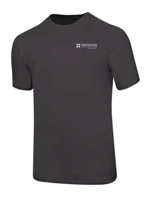 Ring Spun Charcoal 4.5 oz T-Shirt w/Innovation Care Partners Logo