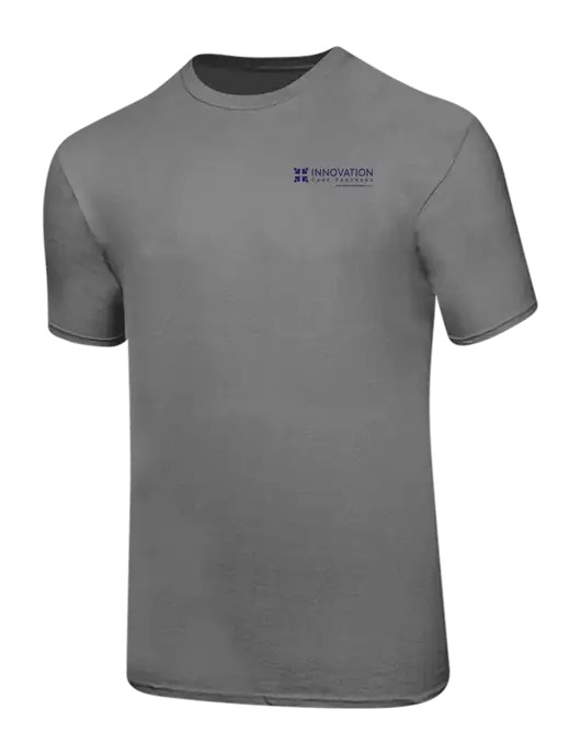 Ring Spun Medium Grey 4.5 oz T-Shirt w/Innovation Care Partners Logo