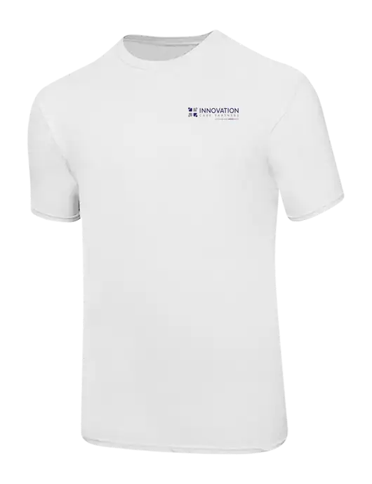 Ring Spun White 4.5 oz T-Shirt w/Innovation Care Partners Logo