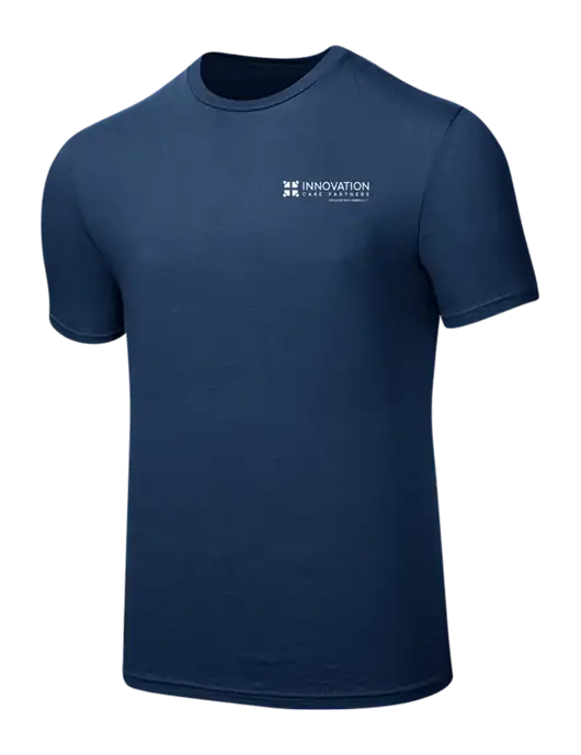 Seriously Soft Deep Slate Blue T-Shirt w/Innovation Care Partners Logo