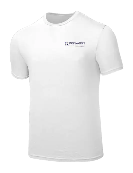 Seriously Soft White T-Shirt w/Innovation Care Partners Logo