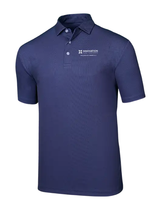 Callaway Birdseye Navy Polo w/Innovation Care Partners Logo