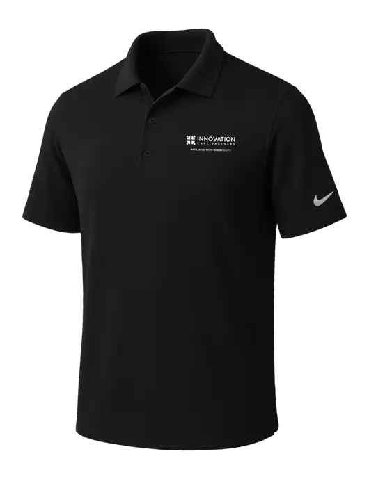 NIKE Black Dri-Fit Micro Pique Polo w/Innovation Care Partners Logo