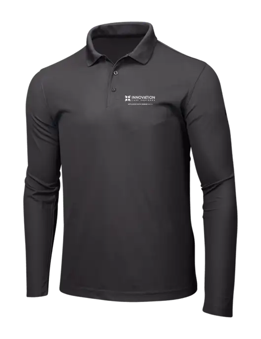 OGIO Charcoal Grey Caliber 2.0 Long Sleeve Polo w/Innovation Care Partners Logo