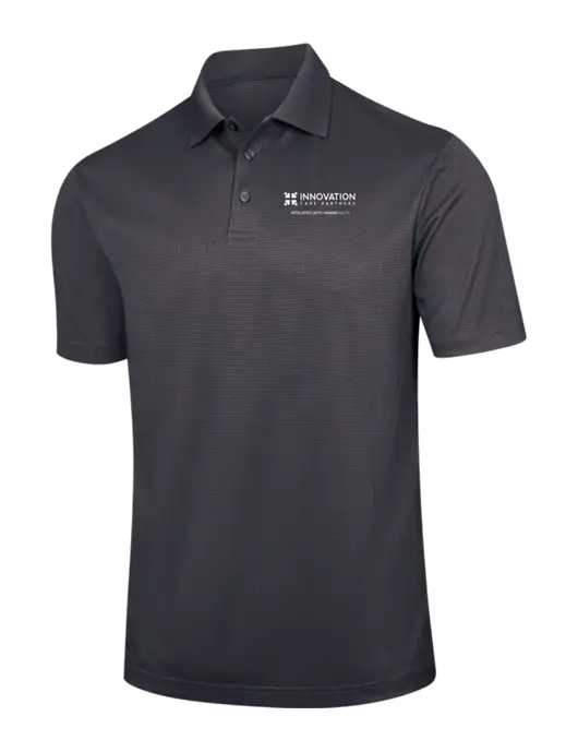 Dark Grey Performance Fine Jacquard Polo w/Innovation Care Partners Logo