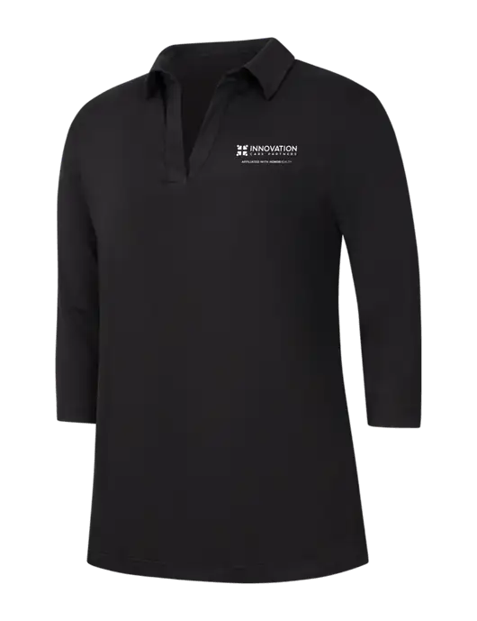 Womens Black Luxe Knit Tunic w/Innovation Care Partners Logo