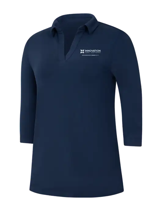 Navy Womens Luxe Knit Tunic w/Innovation Care Partners Logo