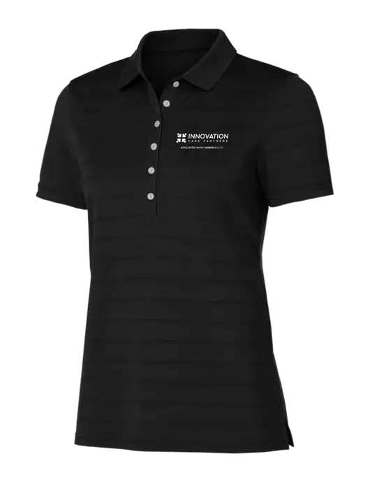 Callaway Womens Black Ventilated Polo w/Innovation Care Partners Logo
