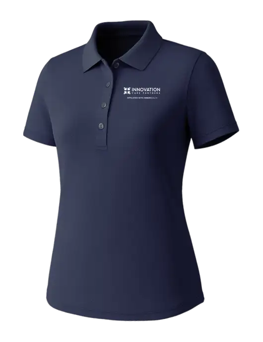 Callaway Womens Core Navy Performance Polo w/Innovation Care Partners Logo