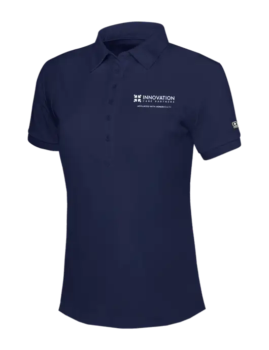 OGIO Womens Navy Jewel Polo w/Innovation Care Partners Logo