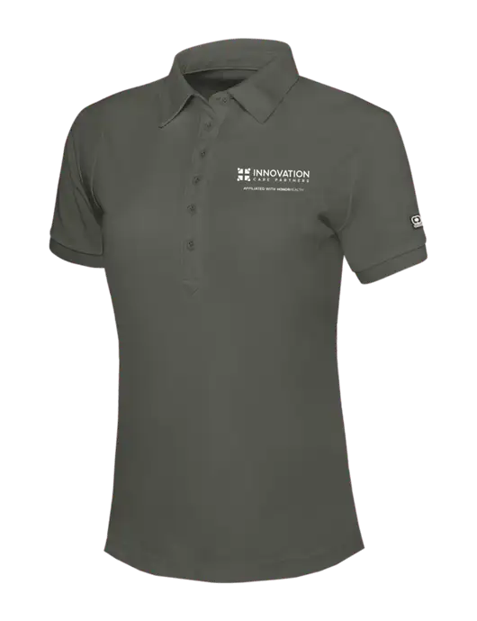 OGIO Womens Medium Grey Jewel Polo w/Innovation Care Partners Logo