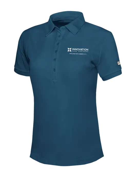 OGIO Womens Light Navy Jewel Polo w/Innovation Care Partners Logo
