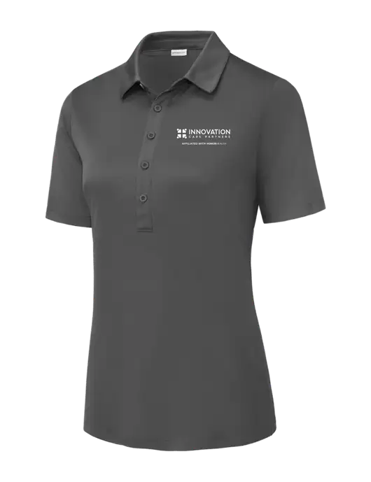 Dark Smoke Grey Womens Posi-UV Pro Polo w/Innovation Care Partners Logo