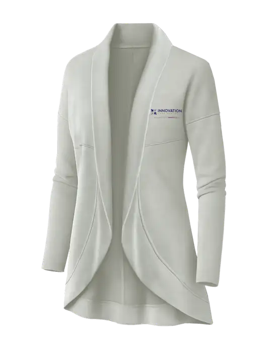 OGIO Ivory Snow Womens Luuma Cocoon Fleece w/Innovation Care Partners Logo