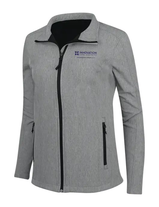 Medium Grey Heather Womens Core Soft Shell Jacket w/Innovation Care Partners Logo