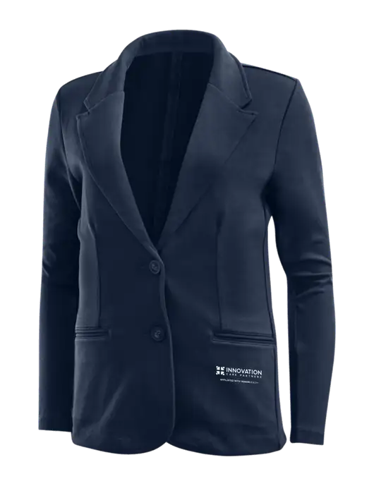 Deep Navy Womens Knit Blazer w/Innovation Care Partners Logo