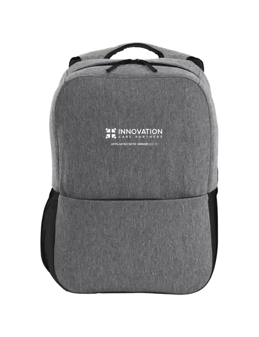 Access Square Laptop Graphite Heather/Black Backpack w/Innovation Care Partners Logo