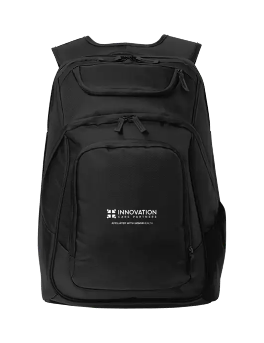 Executive Black Laptop Backpack w/Innovation Care Partners Logo