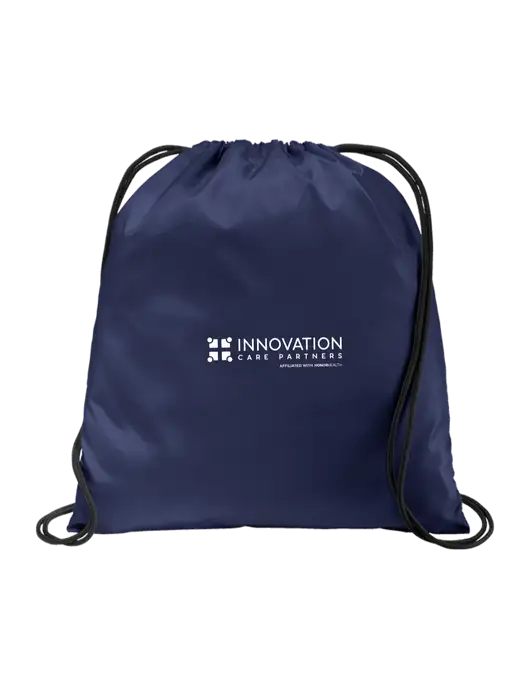 Drawstring  True Navy Cinch Pack w/Innovation Care Partners Logo