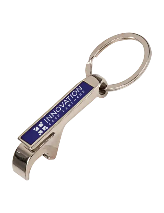 Blue Bottle Opener Keychain w/Innovation Care Partners Logo
