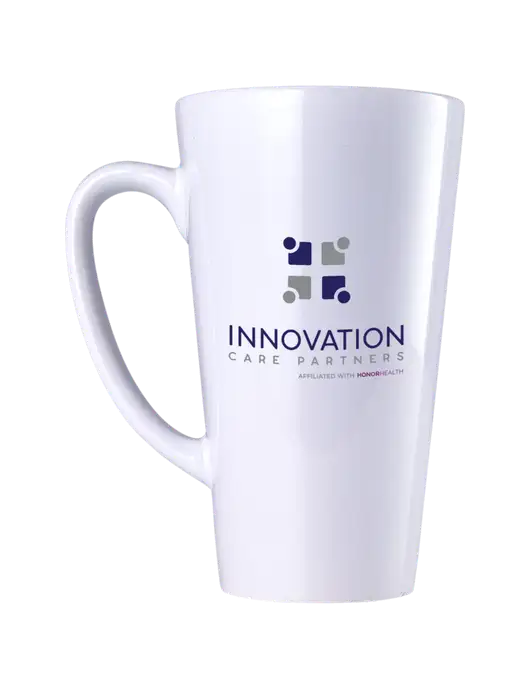 17 oz White Latte Mug w/Innovative Care Partners