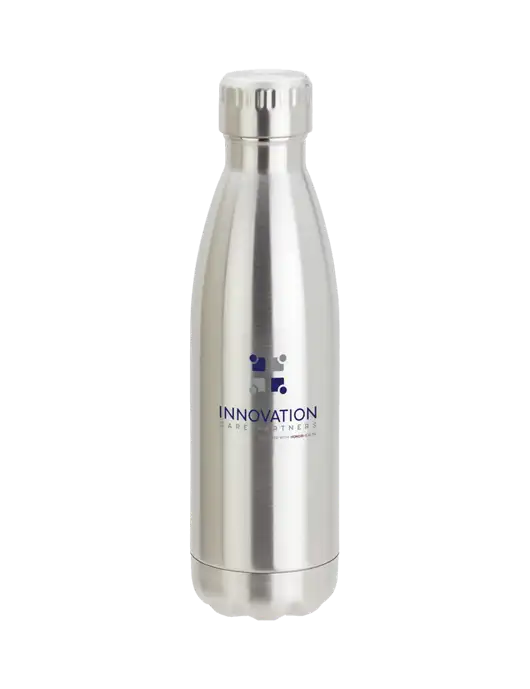 City Go Silver 17 oz Insulated Bottle w/Innovation Care Partners Logo