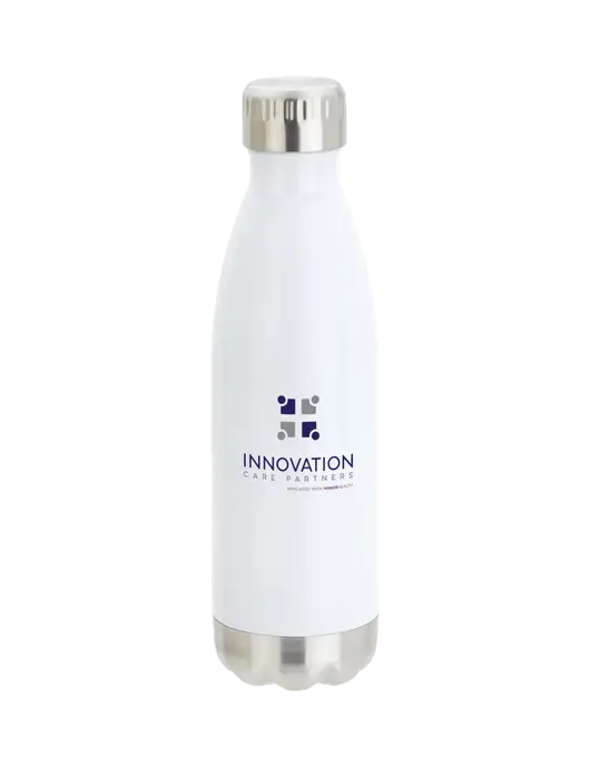 City Go White 17 oz Insulated Bottle w/Innovation Care Partners Logo