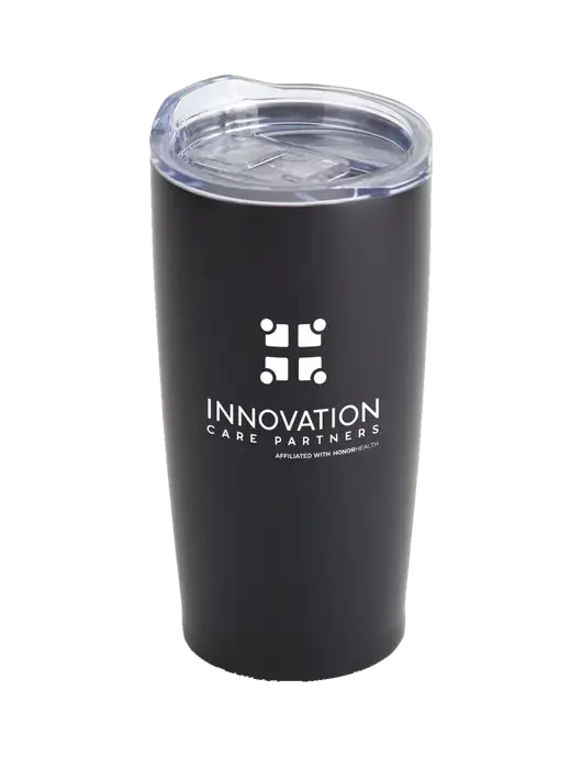 Society Black 20 oz Insulated Tumbler w/Innovation Care Partners Logo