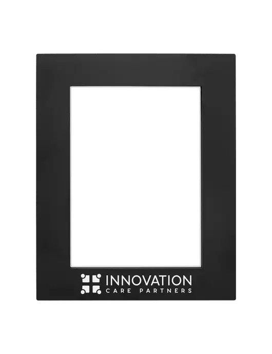 Black Aluminum Photo Frame, 5 x 7 w/Innovation Care Partners Logo