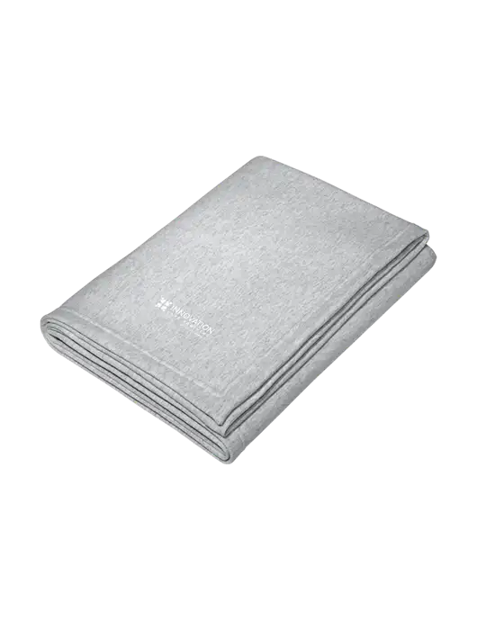 Core Light Grey Heather Fleece Sweatshirt Blanket w/Innovation Care Partners Logo