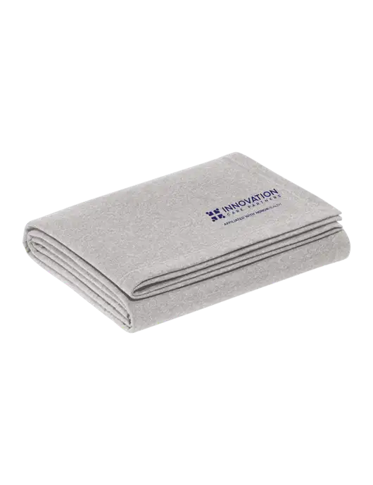 Recycled Light Heather Grey Blanket w/Innovation Care Partners Logo